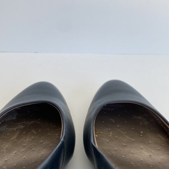 EASY SPIRIT Pumps 9 Narrow 9N Low Heel Anti-Gravity Comfort Neoma Navy Leather - Picture 14 of 16